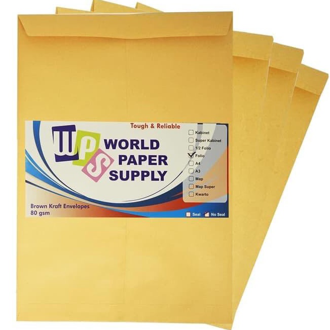 

Model Baru Amplop Coklat WPS Folio Non Seal