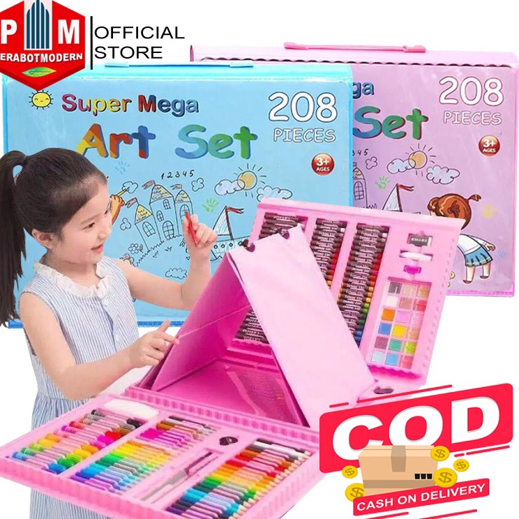 

Alat Lukis Set Super Mega Art 28 PCS Crayon Oil Paste Pensil Warna Pensil Warna Cair Anak Mewarnai
