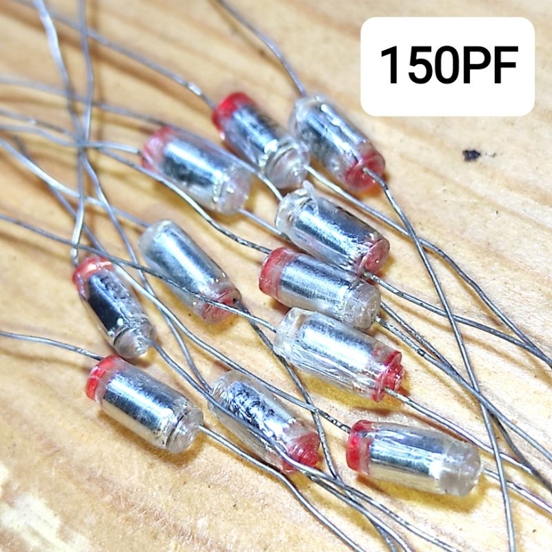 Kapasitor 150pf 100V Polystyrene capacitor feeder kertas 151j 151 150 pf bukan mkm mkp mkt ceramic s