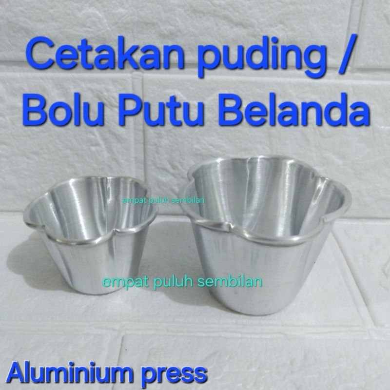 cetakan kue bolu bunga press / cetakan putu belanda / cetakan puding tinggi premium press