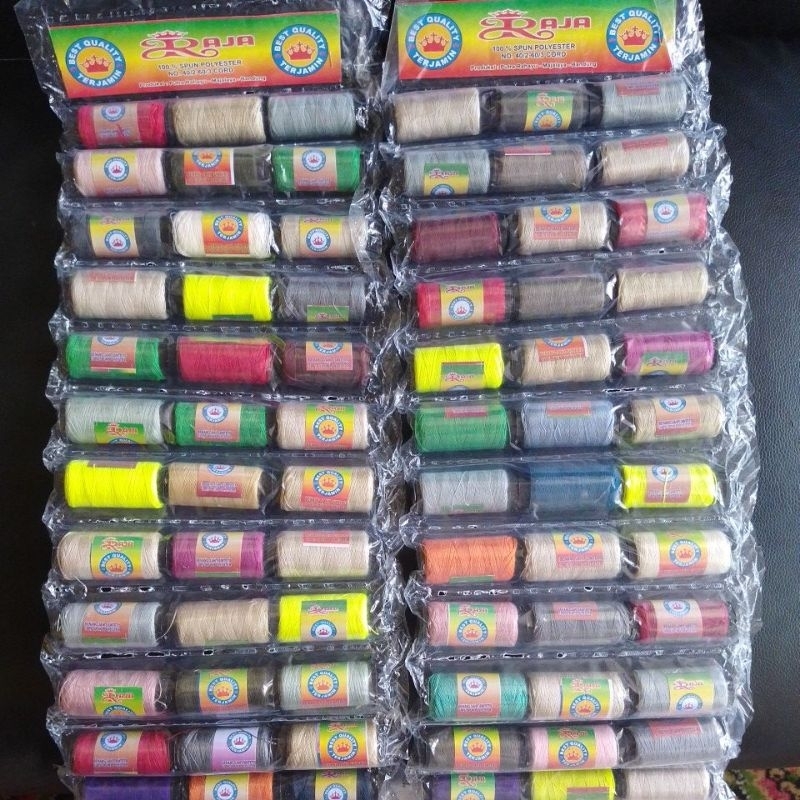 ( 1Lembar ) Benang Jahit Isi 36 Pcs-BENANG JAHIT SELEMBAR ISI 36pcs