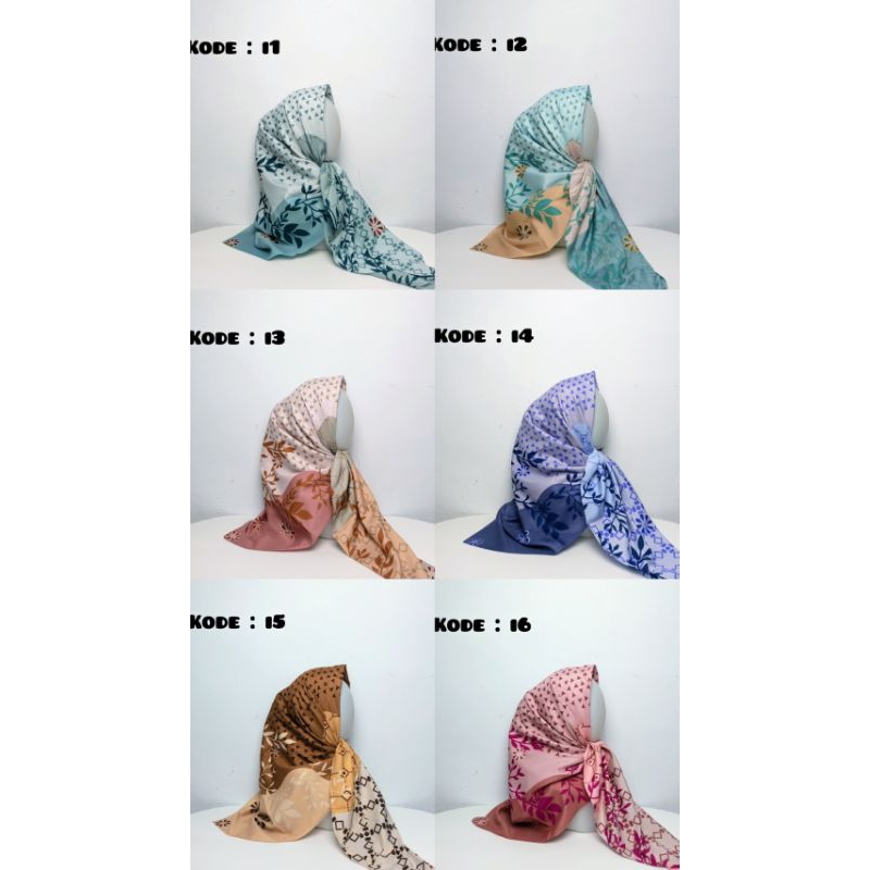 1 KODI (20 PCS) HIJAB MOTIF VOAL PREMIUM OSKARA BY AZARA
