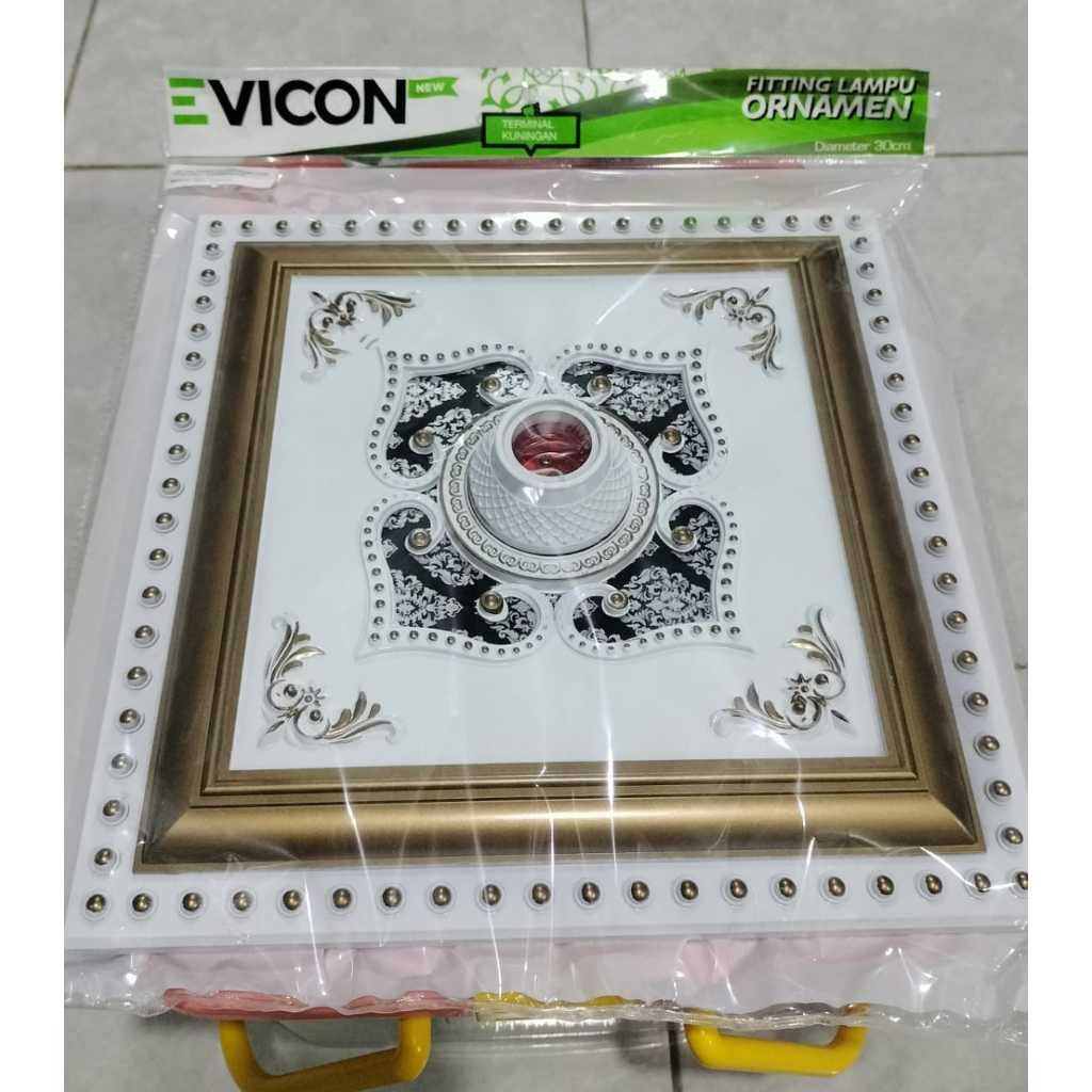FITING HIAS PLAFON GYPSUM 30 CM ORNAMEN PLAFON GYPSUM PVC/GRC FITING DEKORASI PLAFON / FITING