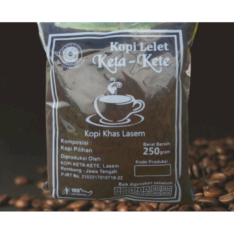 

KOPI LELET LASEM KETA KETE PLASTIK 250GR