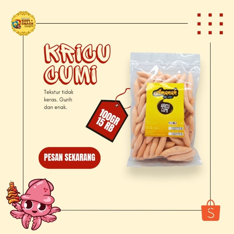 

Kricu Cumi Camilan Khas Bangka Isi 100gr