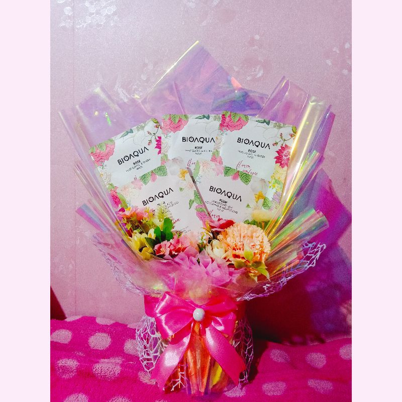 FACE MASK BOUQUET/ BUKET MASKER / BUKET WISUDA / BUKET BUNGA / BUKET ULANG TAHUN