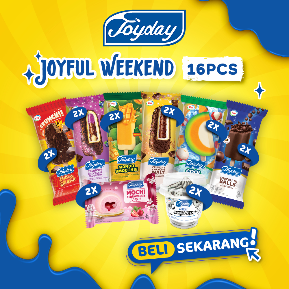 

Joyday Ice Cream Package Joyful Weekend - Isi 16pcs Eskrim Mix