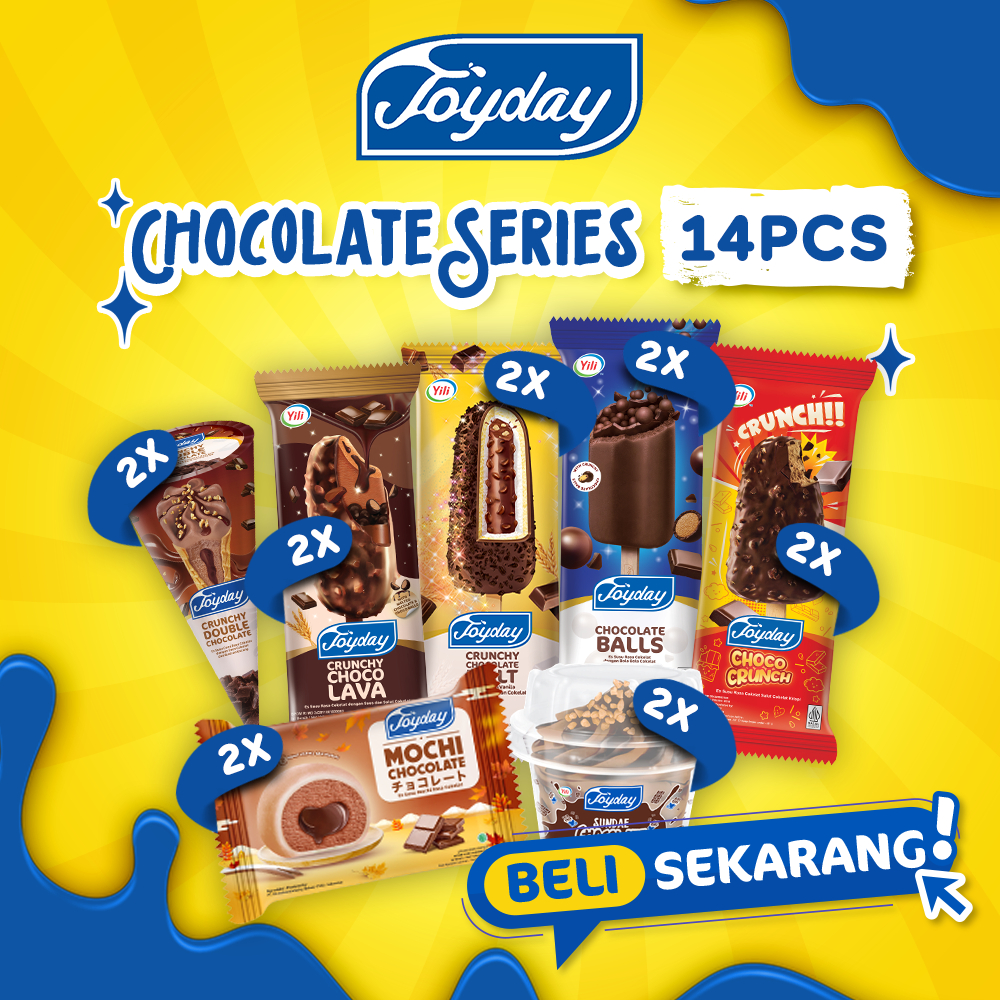 

Joyday Ice Cream Package Chocolate Series - Isi 14pcs Eskrim Mix