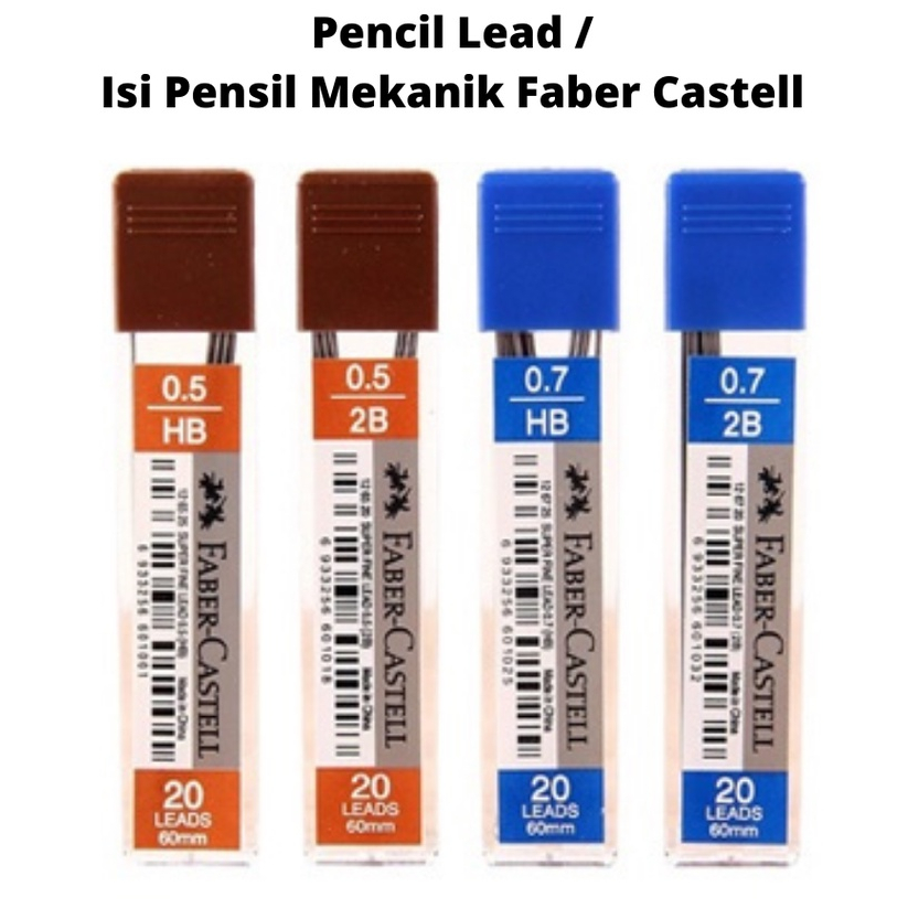 

Isi Pensil Mekanik Faber Castell 2B dan HB Super Fine Lead Faber Castell - ATK