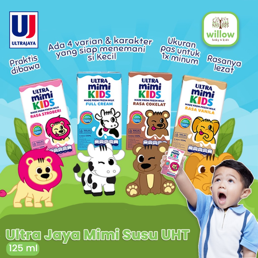 

Susu UHT Instan - Ultra Jaya Mimi Susu UHT 125Ml