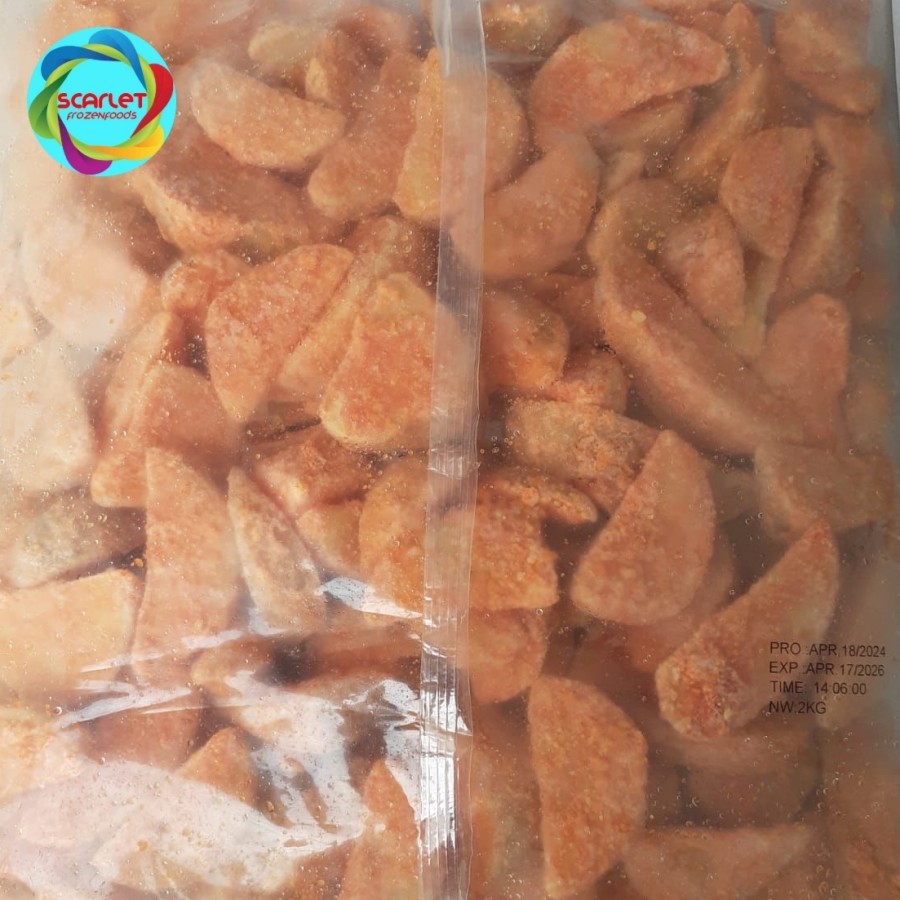 

Kentang Goreng Spicy Wedges Seasoned French Fries Frozen Potato
