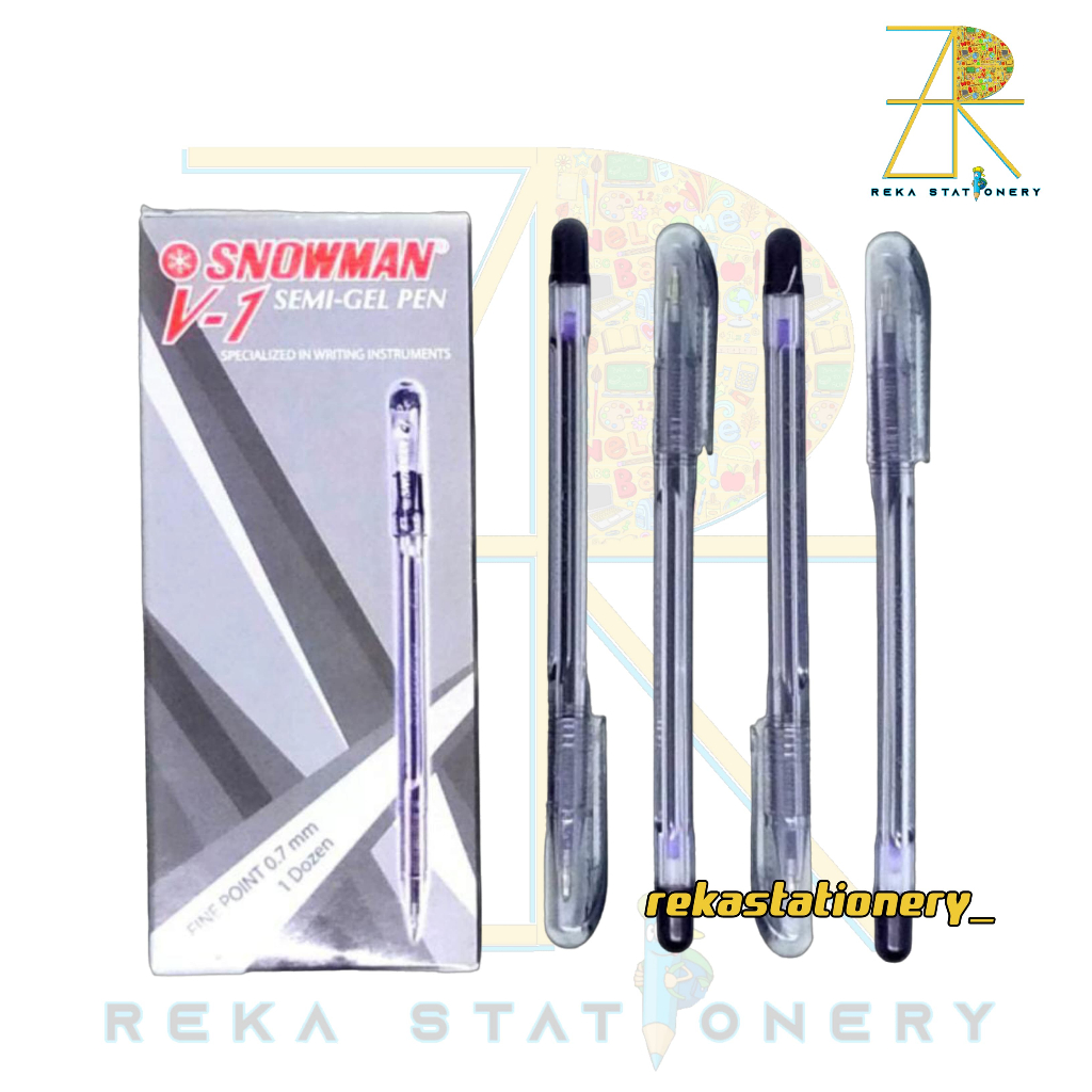 

GEL Pen /Semi Gel Pen Snowman V-1 0.7mm Harga /Pcs /Harga Satuan