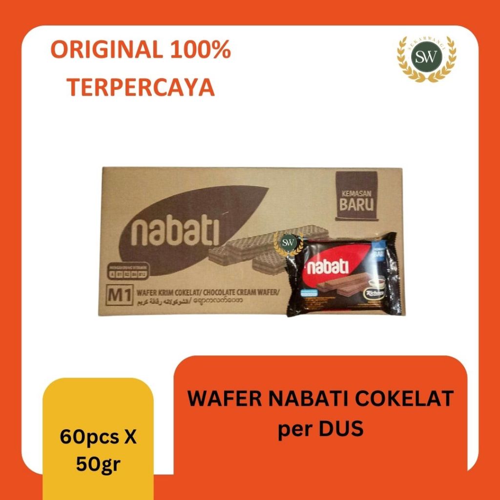 

Richeese Nabati Wafer COKELAT PER DUS ISI 60 PCS