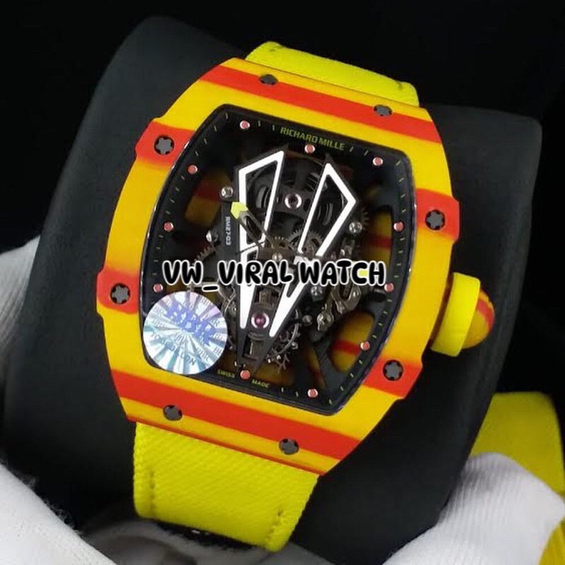 LUXURY RM27-03 TOURBILLON RAFAEL NADAL YELLOW TPT QUARTZ INCLUDE