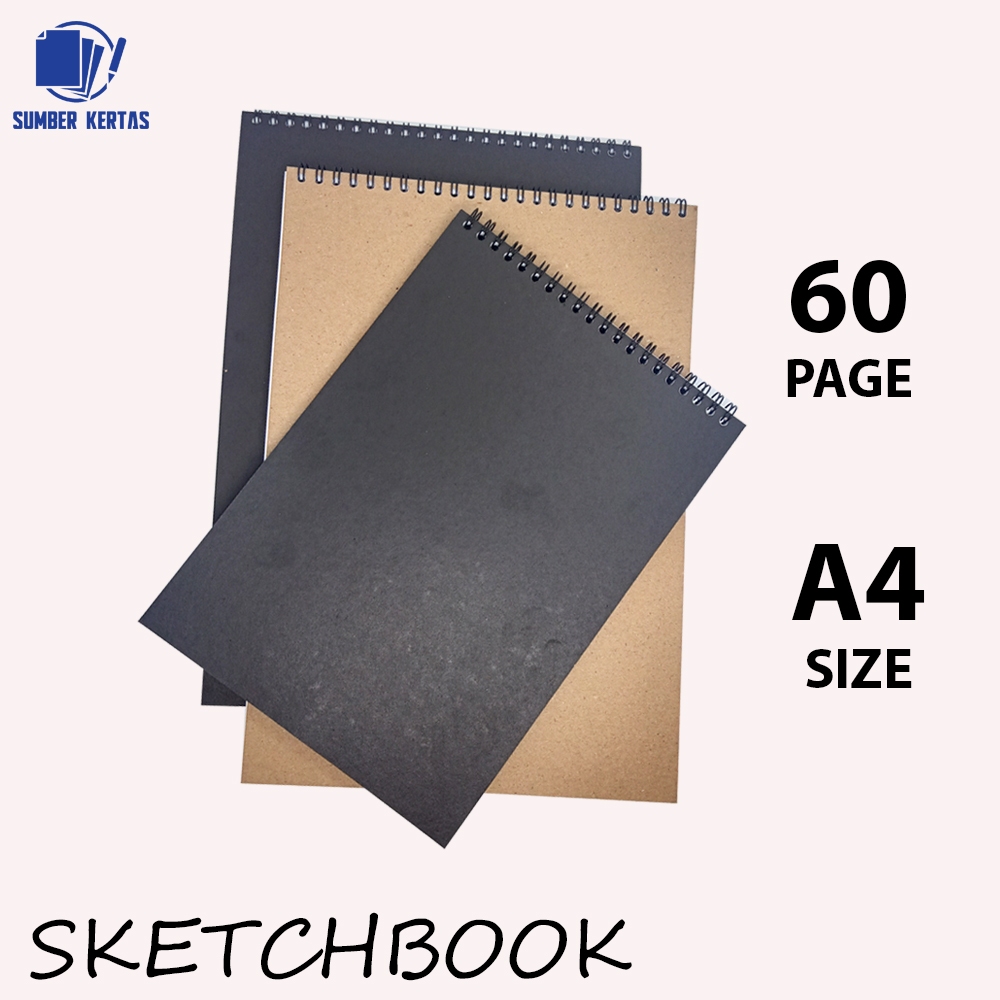 

SKETCHBOOK A4/BUKU GAMBAR B5/A5 /A6/A7BUKU GAMBAR VERTIKAL /JILID SPIRAL/60 HALAMAN