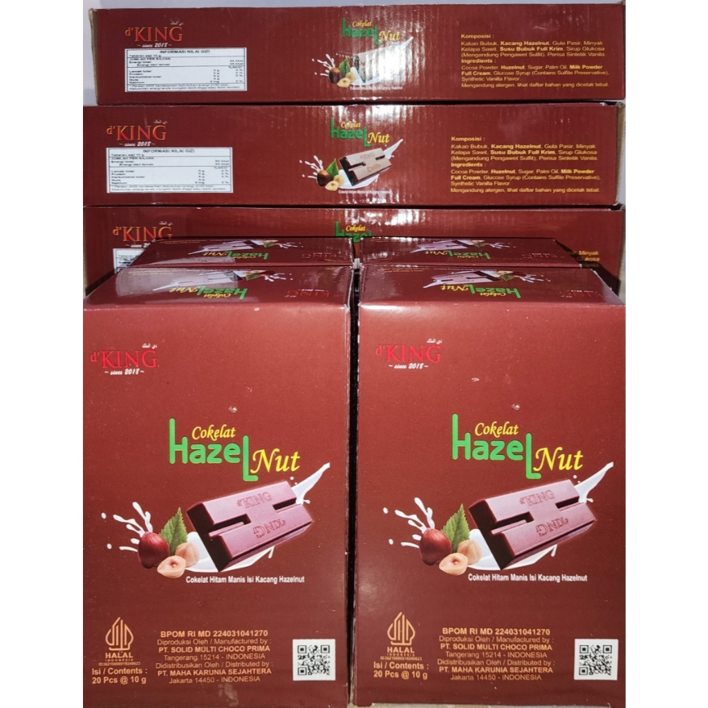 

D'KING COKELAT HAZELNUT (1 KOTAK ISI 4 PACKS) HARGA TERMURAH