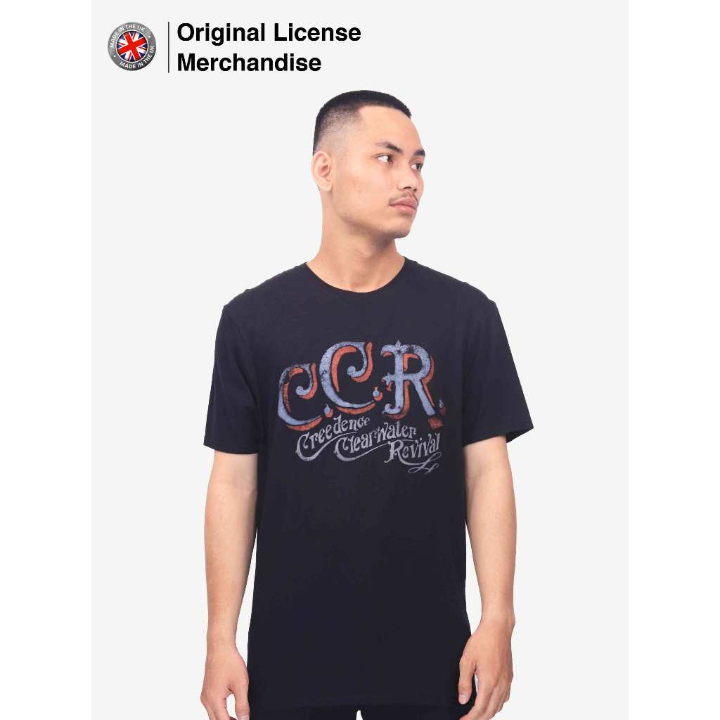 Kaos Baju Hitam Pria Dewasa Band Musik CREEDENCE CLEARWATER REVIVAL Ori CCR