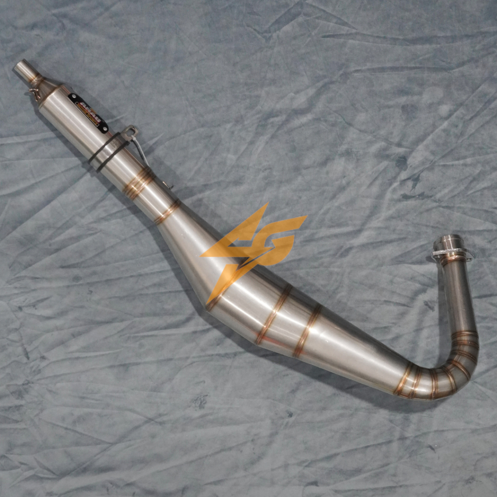 Knalpot Ahau Yamaha RX King Telo 3v3 Stainless