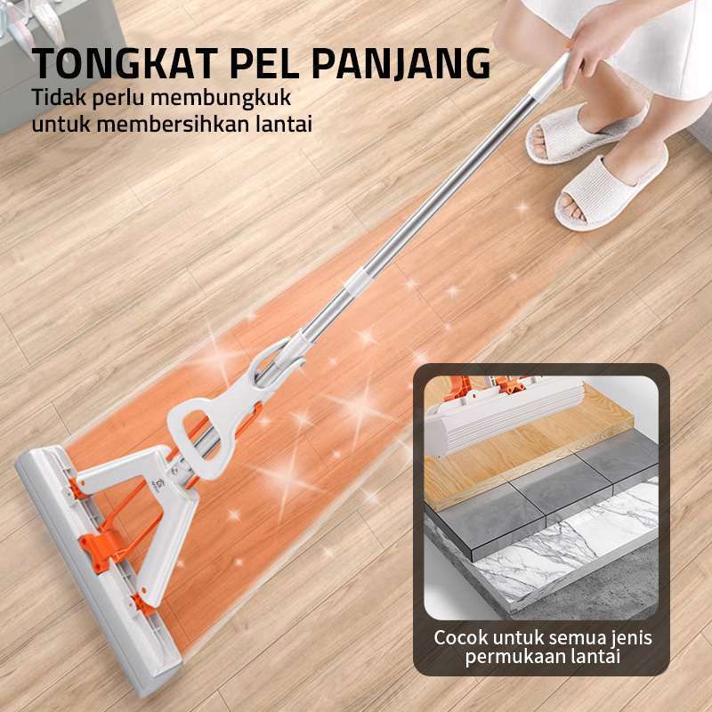 Alat Pel Lantai Karet Spons Pel Lantai Peras Praktis Serbaguna Mop Pel Lantai Sponge