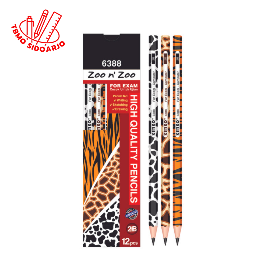 

TBMO Pensil Kenko 2B 6388 Zoo N Zoo Per Pack Isi 12 Pcs