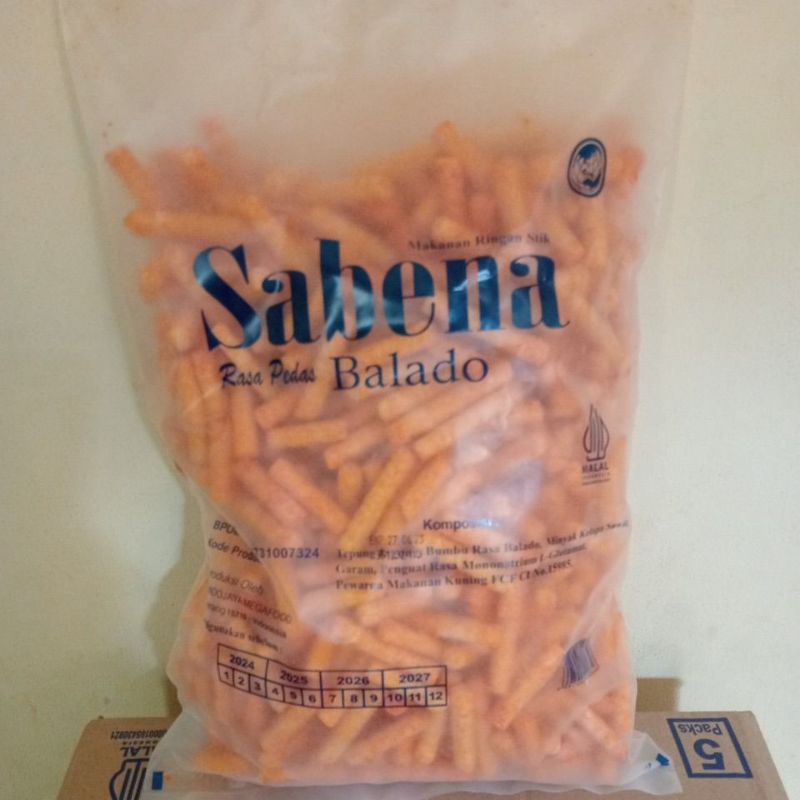 

SABENA makanan ringan stik rasa Pedas BALADO 360gram