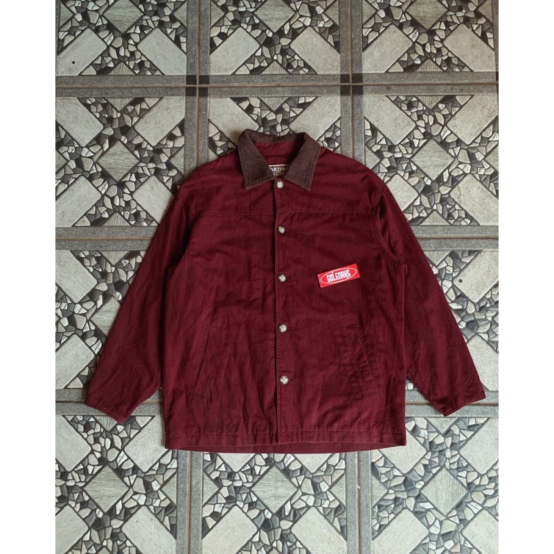 chore jaket giordano vintage second