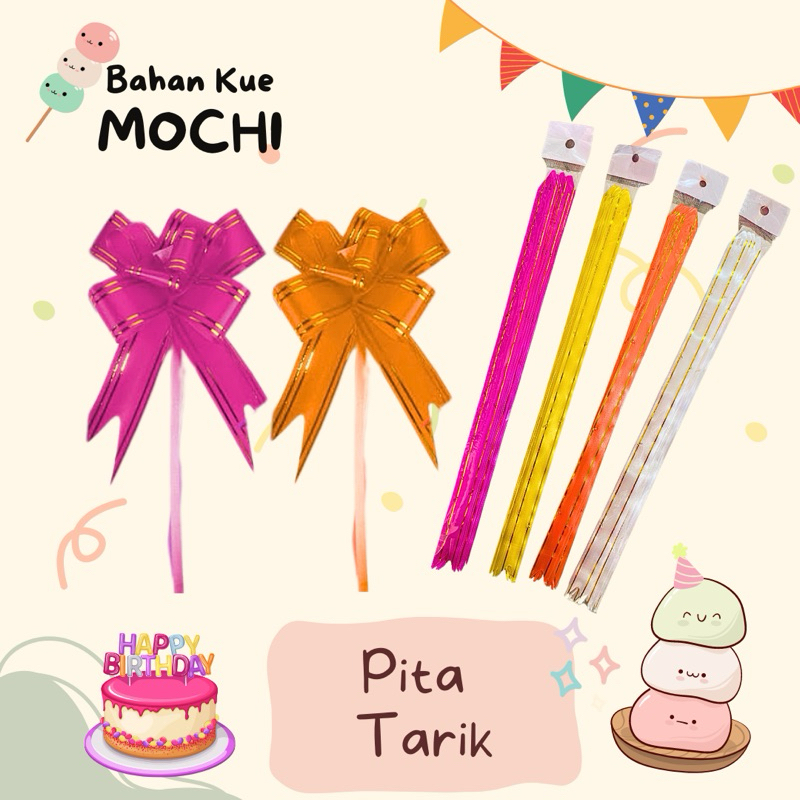 

Pita Tarik / Pita Serut / Pita Kado Sedang isi 10pcs