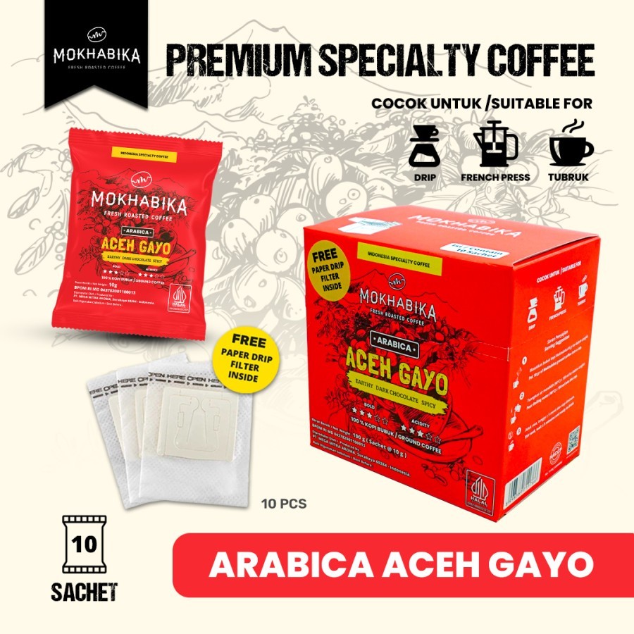 

Mokhabika Arabica Aceh Gayo Premium Coffee Powder