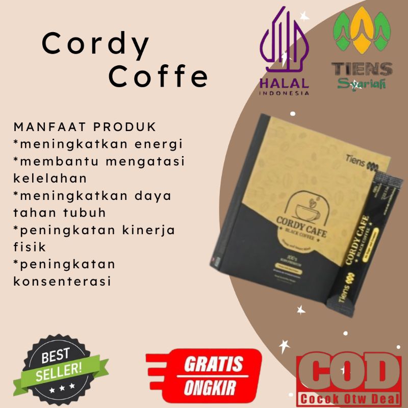 

Cordy Cafe Black Coffe Stamina Pria Kuat Alami -Kopi Hitam Stamina Pria dan Wanita - Cordyseps Kopi