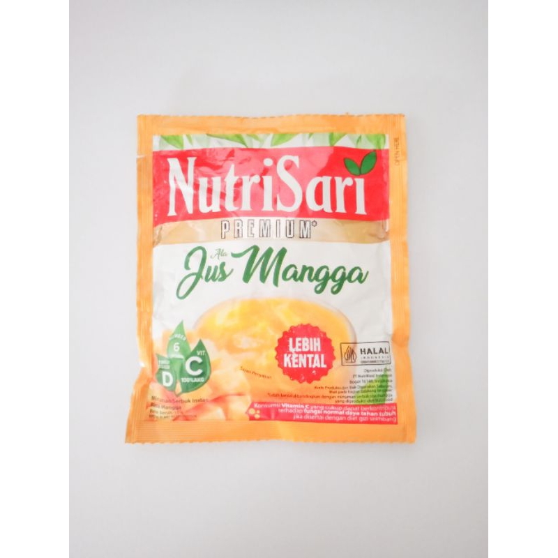 

nutrisari premium rasa jus mangga per sachet