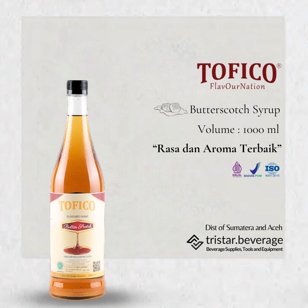 

SERBA GUNA - Sirup Premium Rasa Butter Scotch - Tofico Syrup 1 Liter