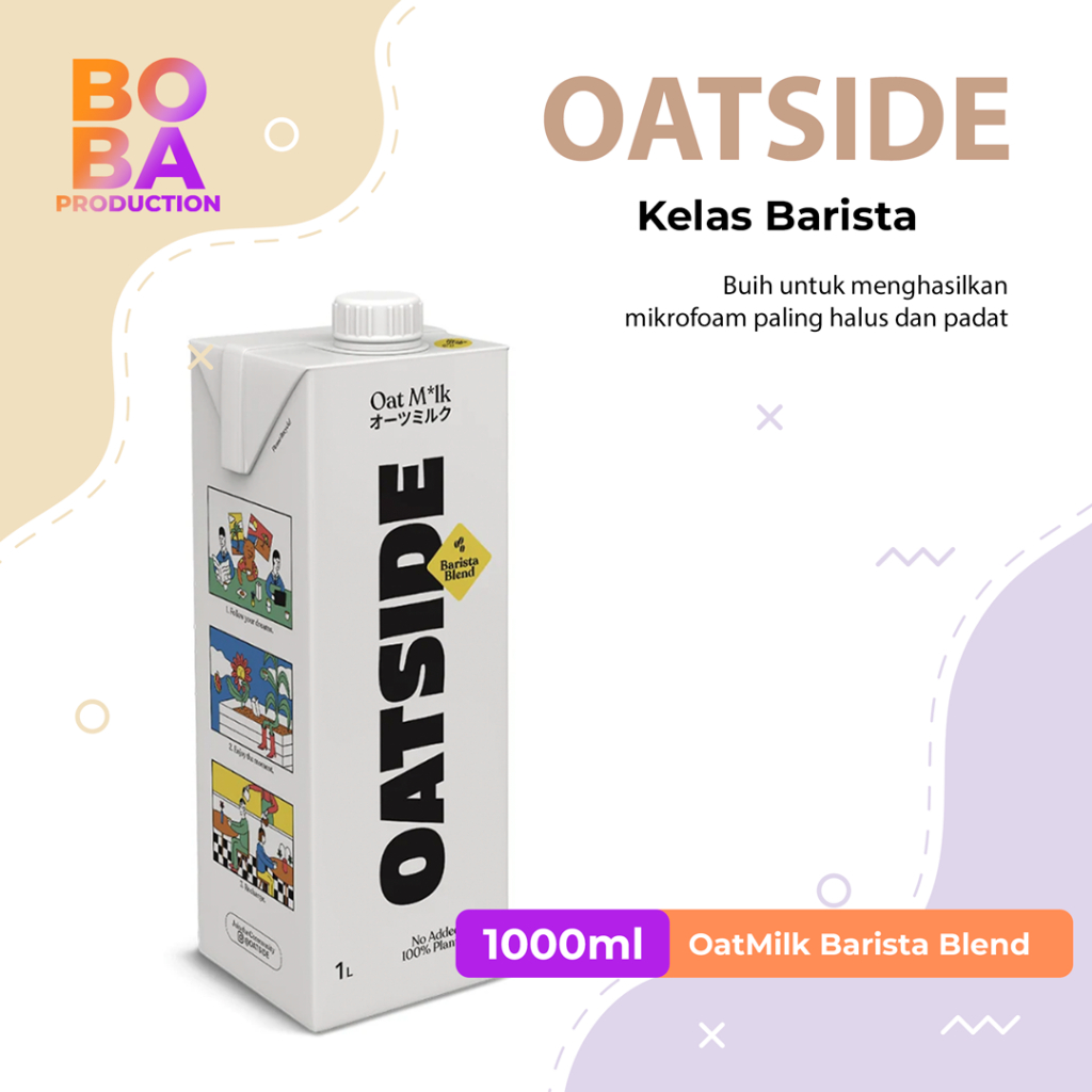 

Oatside Barista Blend OatMilk Susu Gandum 1L