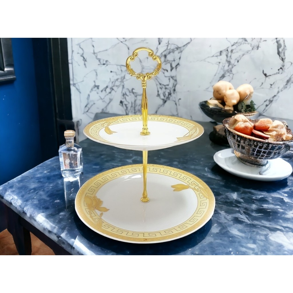 Piring Susun Keramik Aesthetic Piring Saji Vicenza - P24