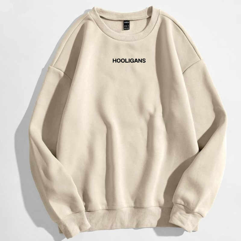 OUTERWEAR BASIC CREWNECK HOOLIGANS / SWETER HOOLIGANS PRIA WANITA CASUAL / CREWNECK HOOLIGANS PRIA D