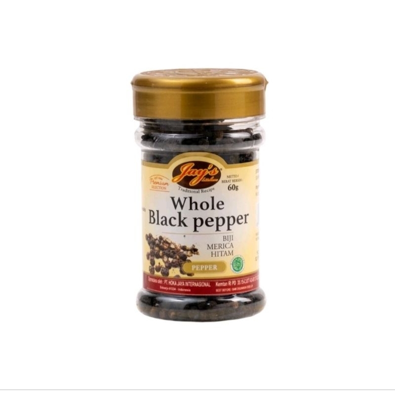 

Jays Whole Blackpepper 60gr / Jays Biji Merica Hitam