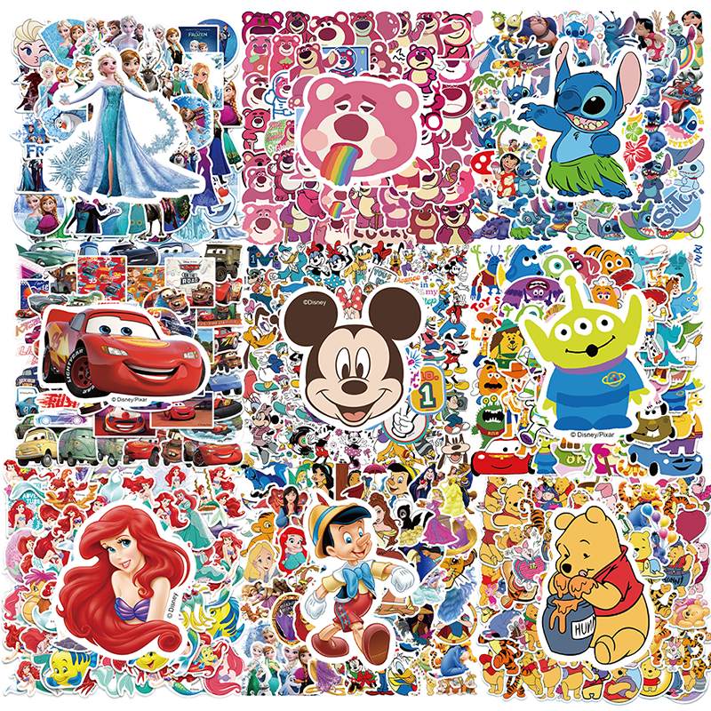 

Hot Disney Karakter Stiker lucu Stitch Miki Tikus bear Anti Air Stikers Berperekat Waterproof sticker decal buat Motor Helm Buku Journal Koper Casing HP Laptop Botol Minum