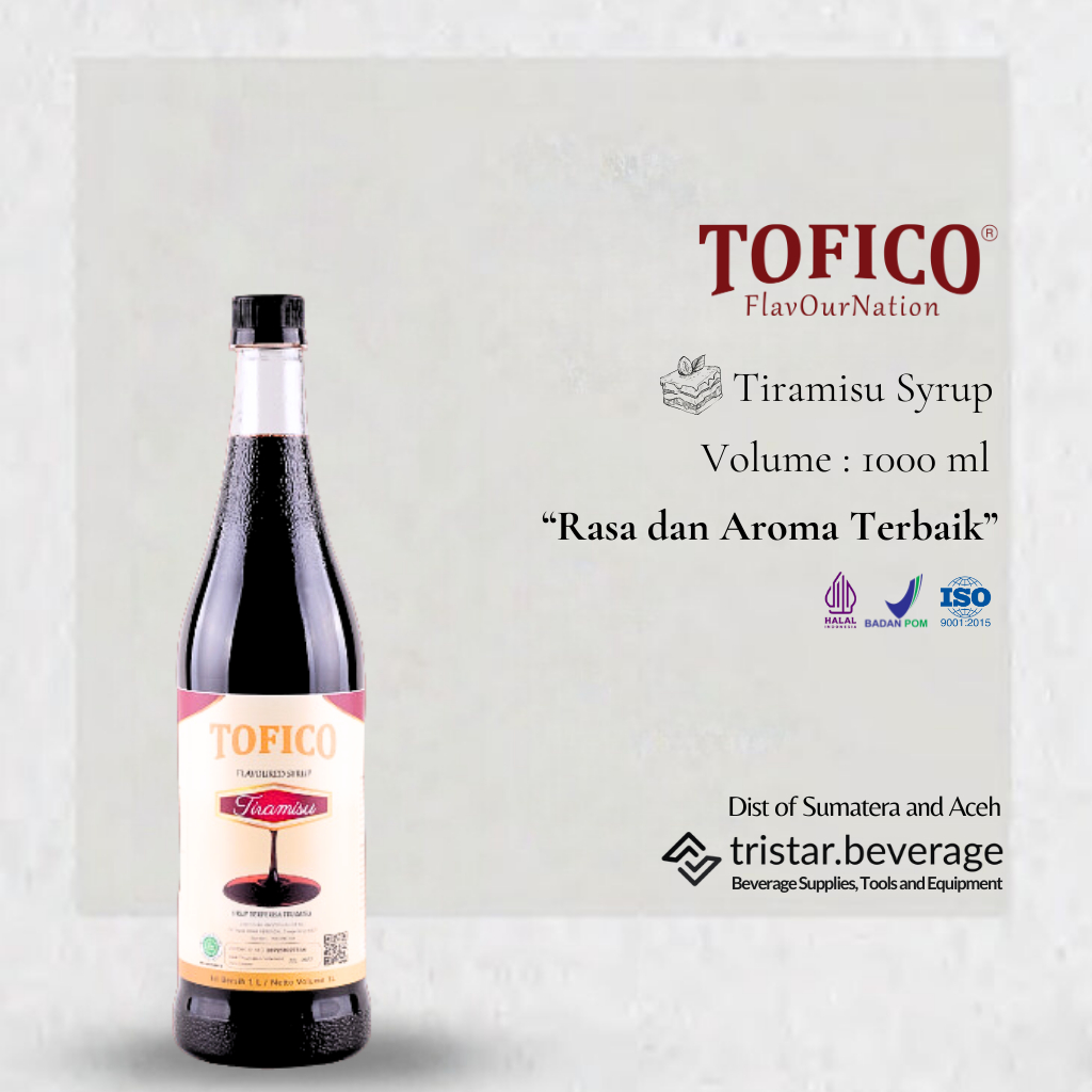 

TERLARIS - Sirup Premium Rasa Tiramisu - Tofico Syrup 1 Liter