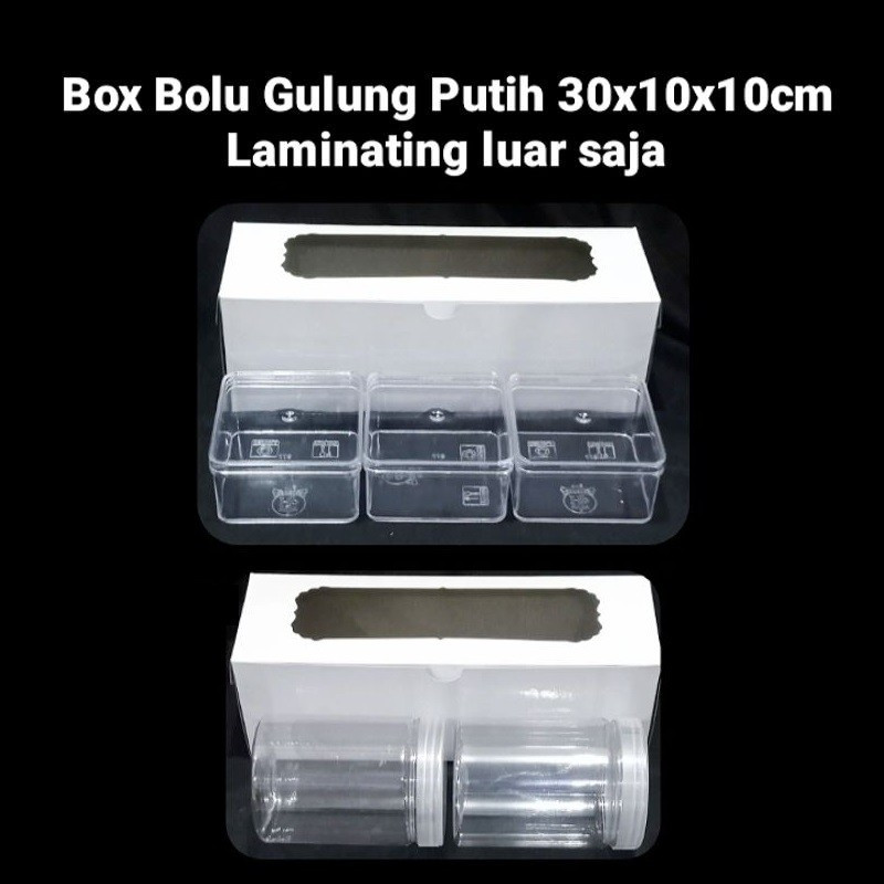 

( 5 pcs ) Box Packaging Bolu Gulung 30x10x10cm Dus Hampers Muat 2 Toples Kue Kering Tabung 800ml