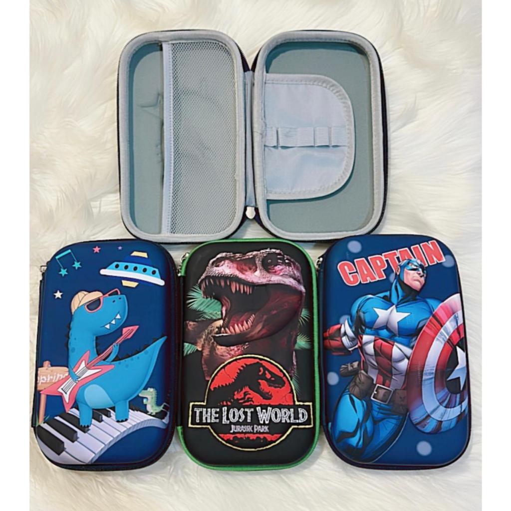 

Tempat Kotak Pensil Pulpen 3D Timbul EVA Unicorn Dinosaurus Astronot 22CM Anak Sekolah / Pencil Case