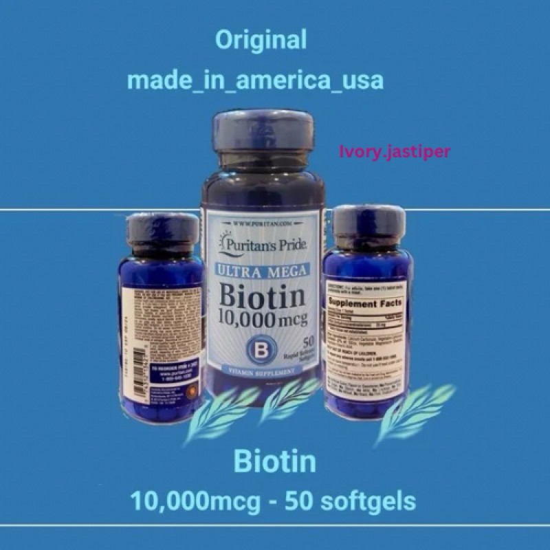 Puritan’s Pride Ultra Mega Biotin 10000 mcg, 50 softgels