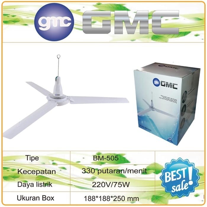 Kipas Angin Gantung / Kipas Angin Plafon 56 Inci (Ceiling Fan)GMC-505 - PLASTIK