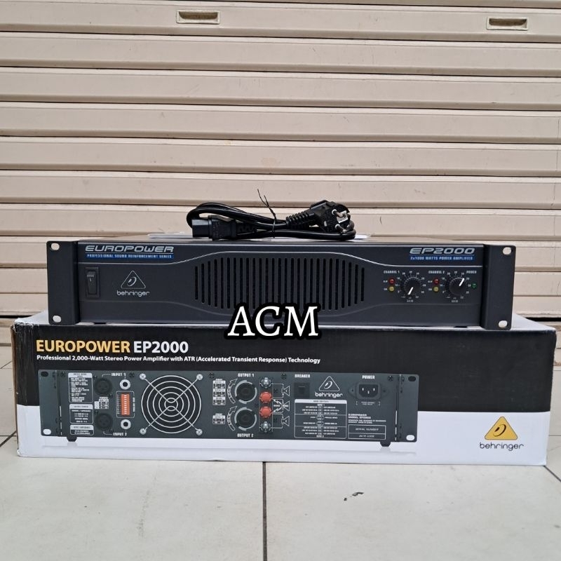 POWER AMPLIFIER BEHRINGER EUROPOWER EP2000 POWER 2000 WATT ORIGINAL