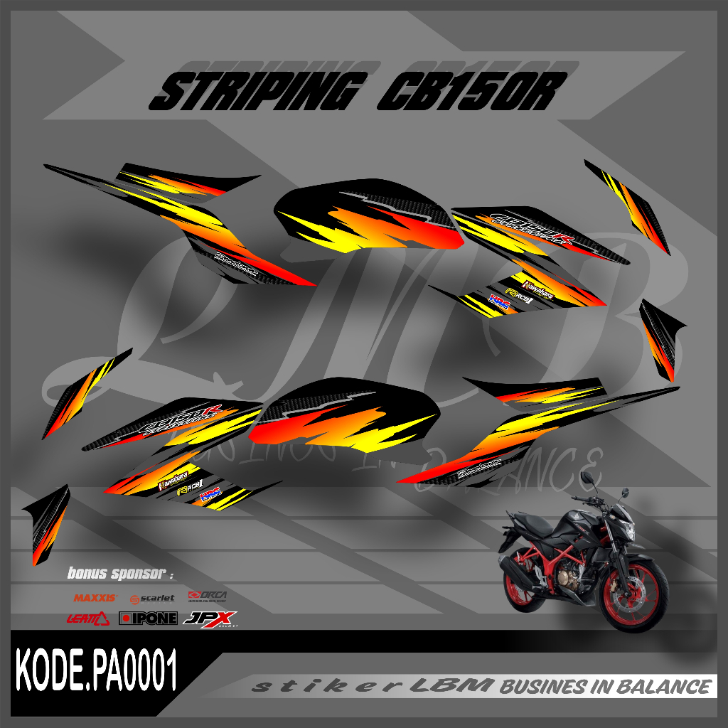 STIKER VARIASI STRIPING CB 150R - CB150R (COD)