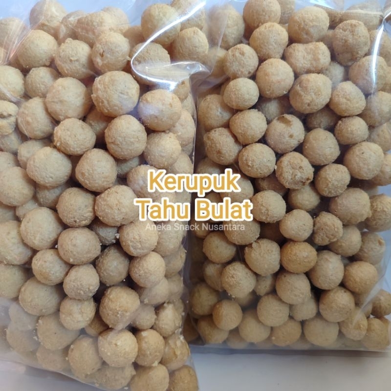 

KERUPUK TAHU BULAT / TAHU PONG 250 GRAM