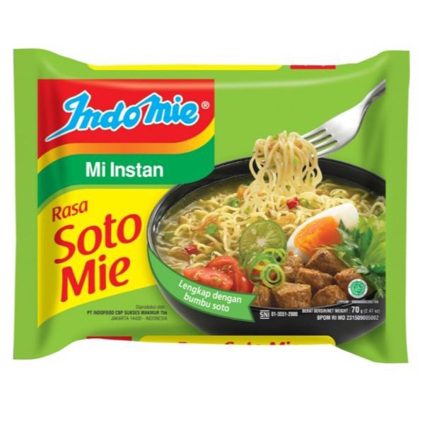 

INDOMIE MIE KUAH RASA SOTOMIE 70 GR (6PCS)