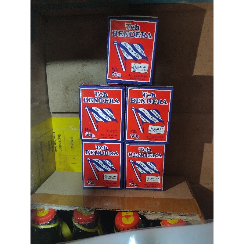 

Teh Bendera Bubuk 50gr per pak isi 10pcs