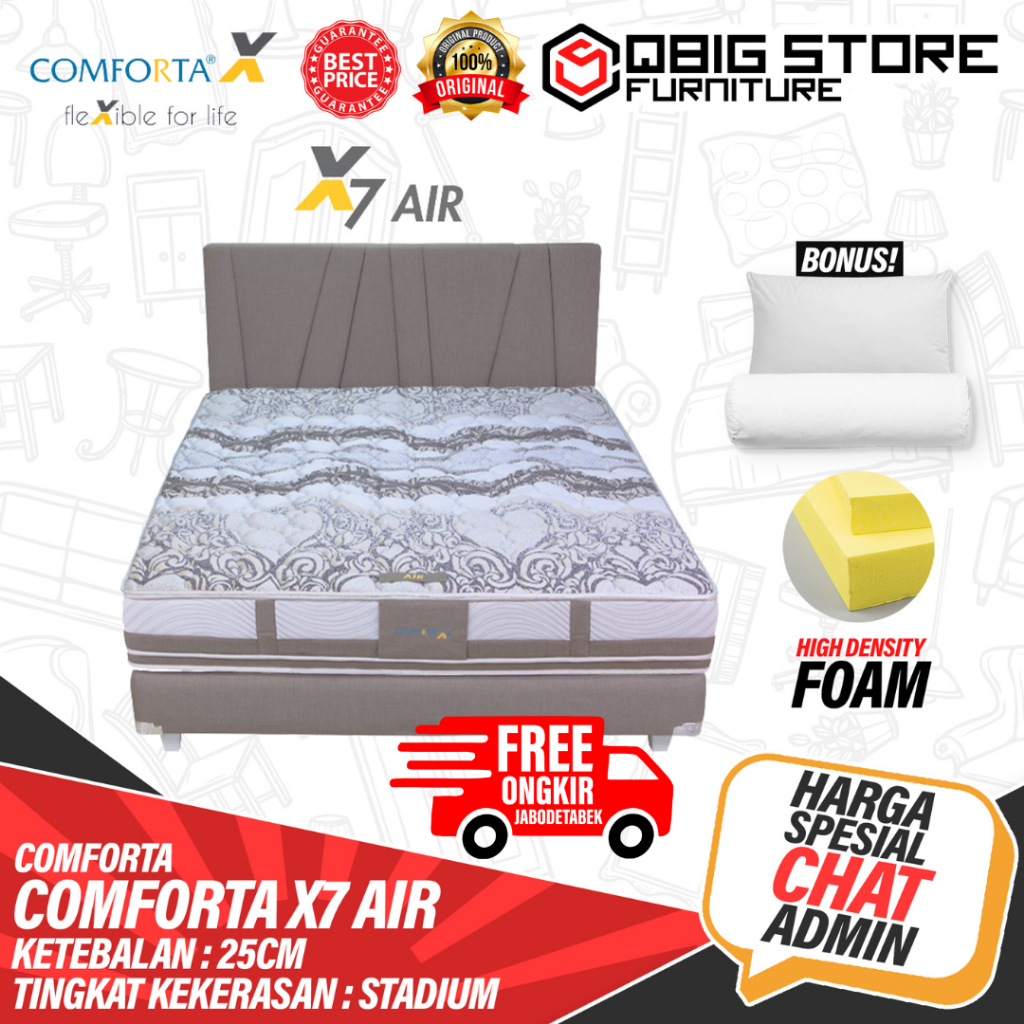 Springbed Comforta X -  X7 Air Stadium FULL SET kasur / Matras