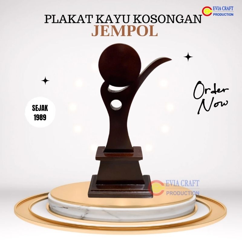 PLAKAT KAYU KOSONGAN TUGU JEMPOL
