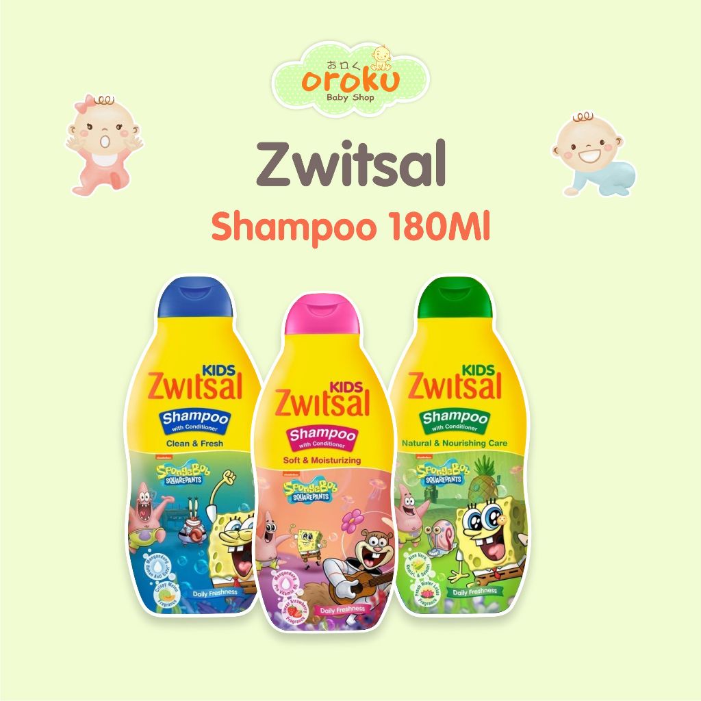 ZWITSAL KIDS SHAMPOO 180ML / SHAMPOO ANAK ZWITSAL