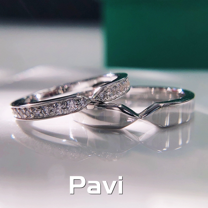 PAVI - cincin Couple silver plated jewerly. cincin sepasang. cincin couple. cincin nikah. cincin pac